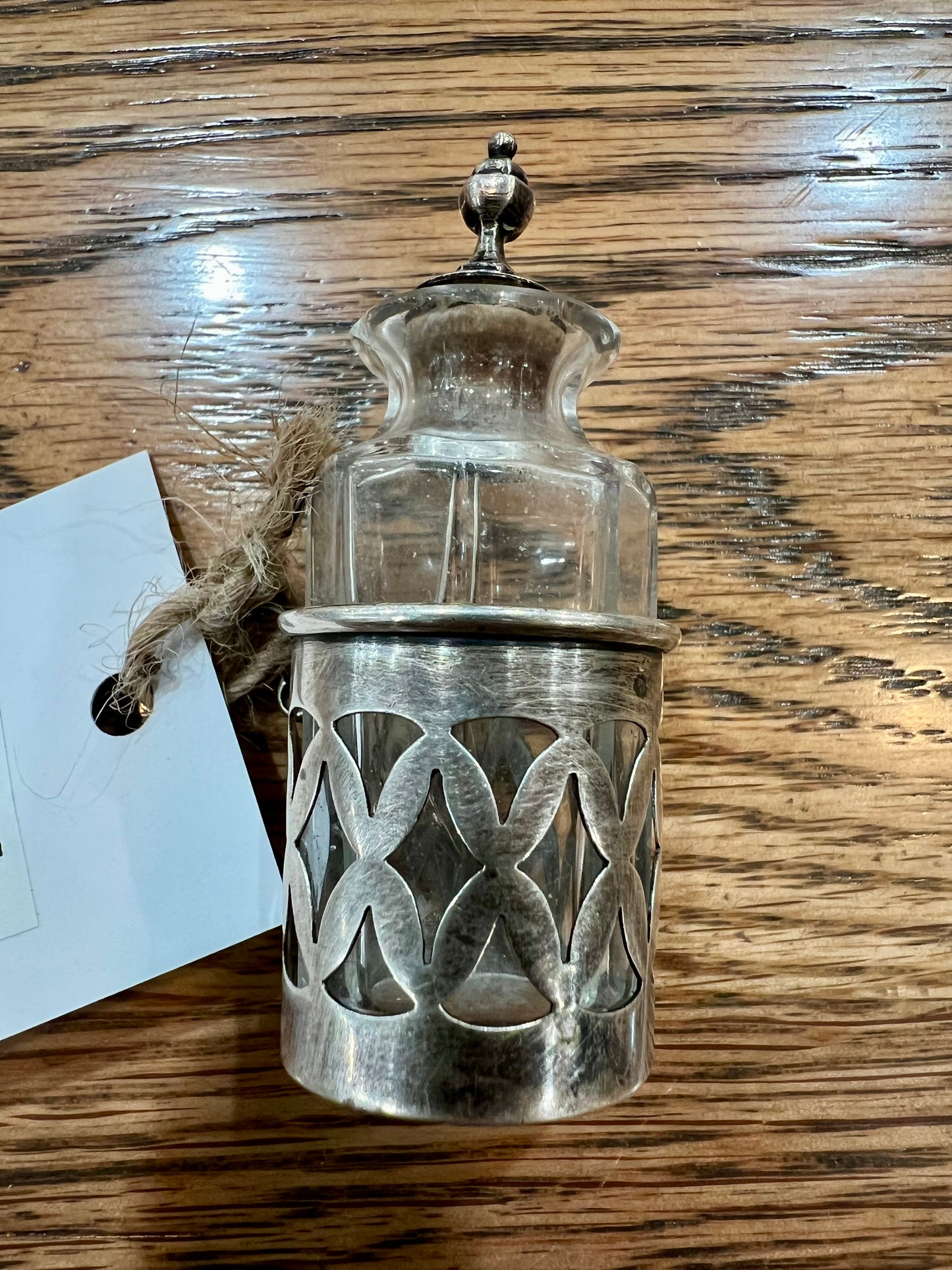 Antique snuff bottle or cayenne pepper - sterling