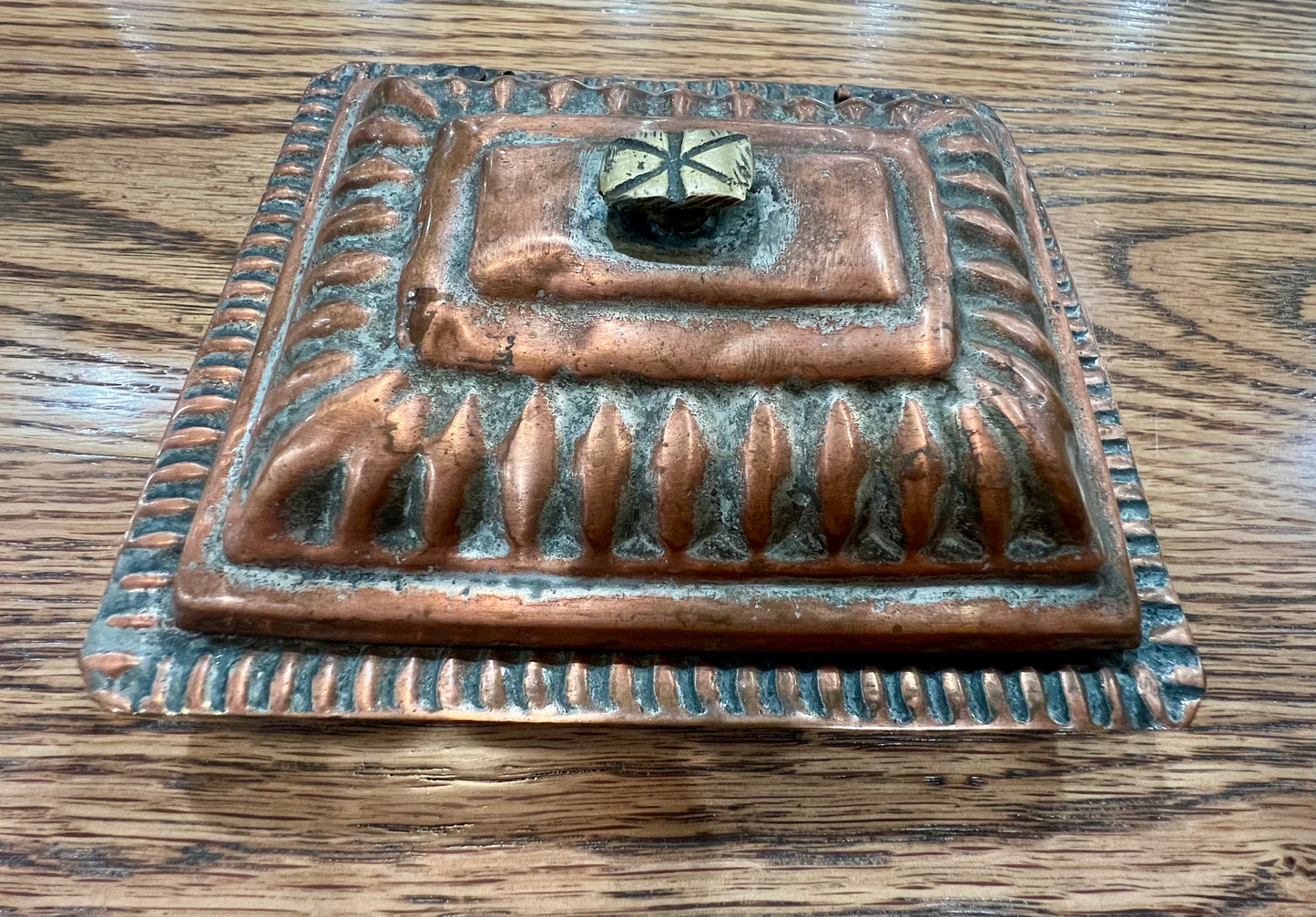 Hammered copper box